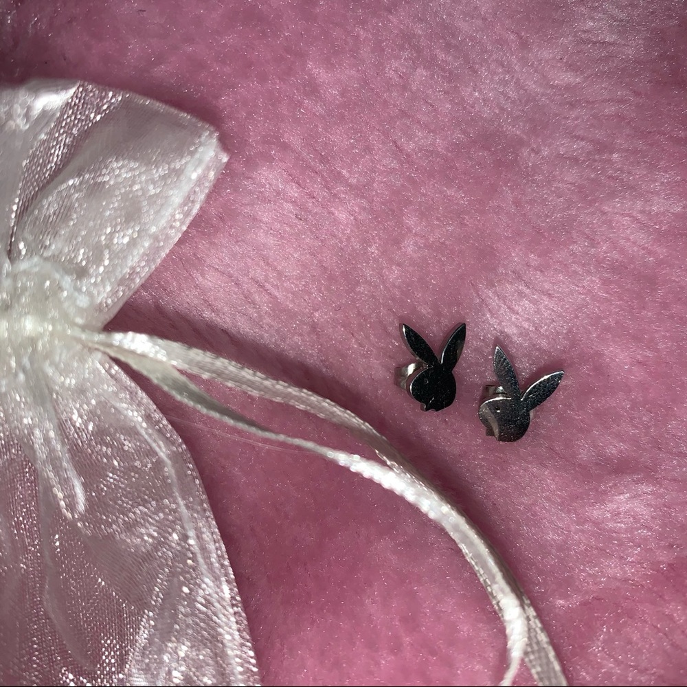 playboy sterling silver earrings